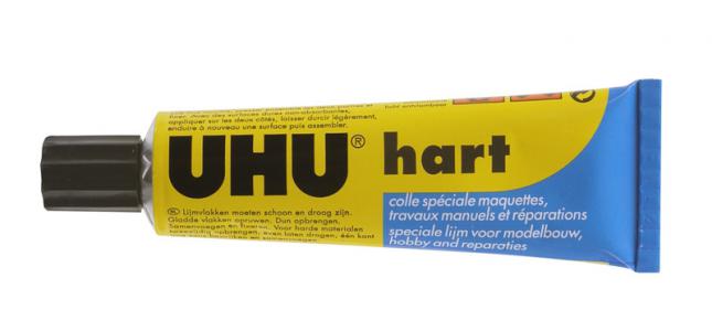 Lijm UHU hart transparant tube 33ml